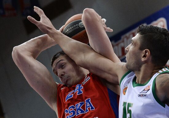 Basketball Euroleague. CSKA vs. Panathinaikos