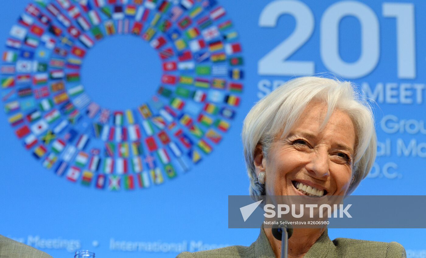 Press briefing by International Monetary Fund Managing Director Christine Lagarde