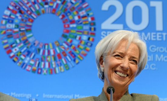 Press briefing by International Monetary Fund Managing Director Christine Lagarde