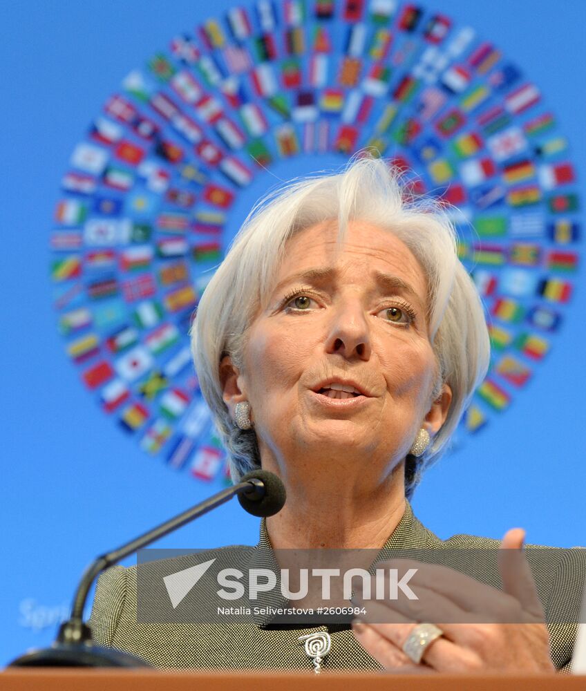 Press briefing by International Monetary Fund Managing Director Christine Lagarde