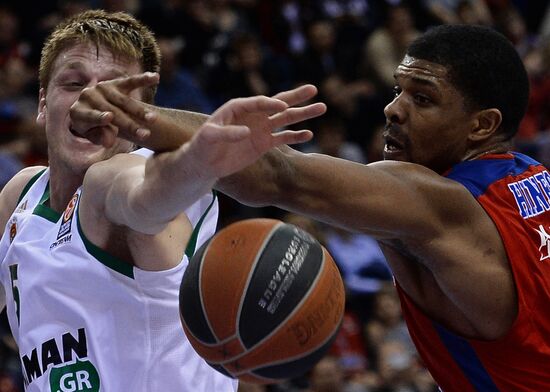 Basketball Euroleague. CSKA vs. Panathinaikos