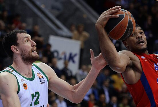 Basketball Euroleague. CSKA vs. Panathinaikos