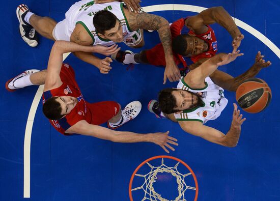 Basketball Euroleague. CSKA vs. Panathinaikos