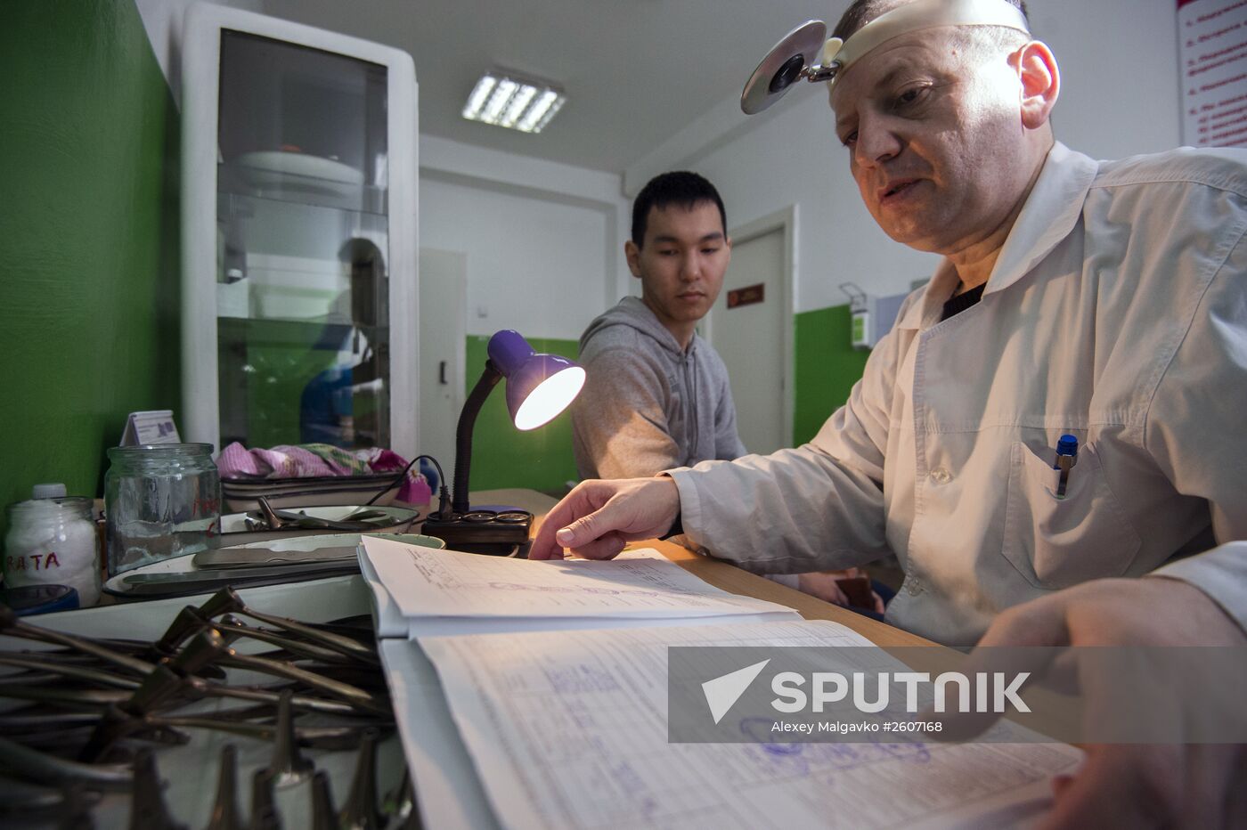 Military enlistment office at work in Omsk