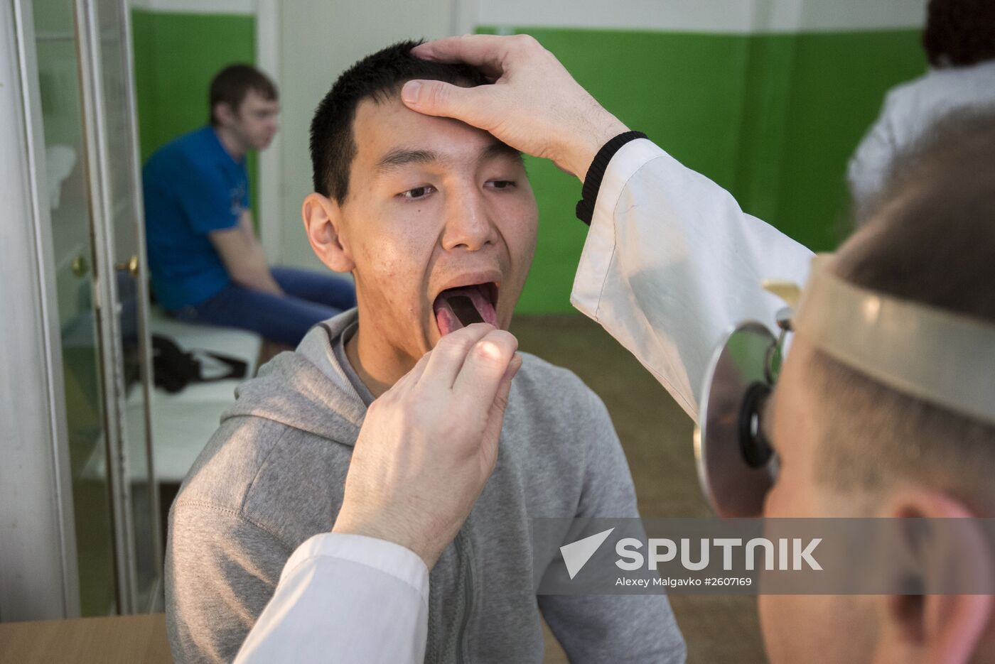 Military enlistment office at work in Omsk