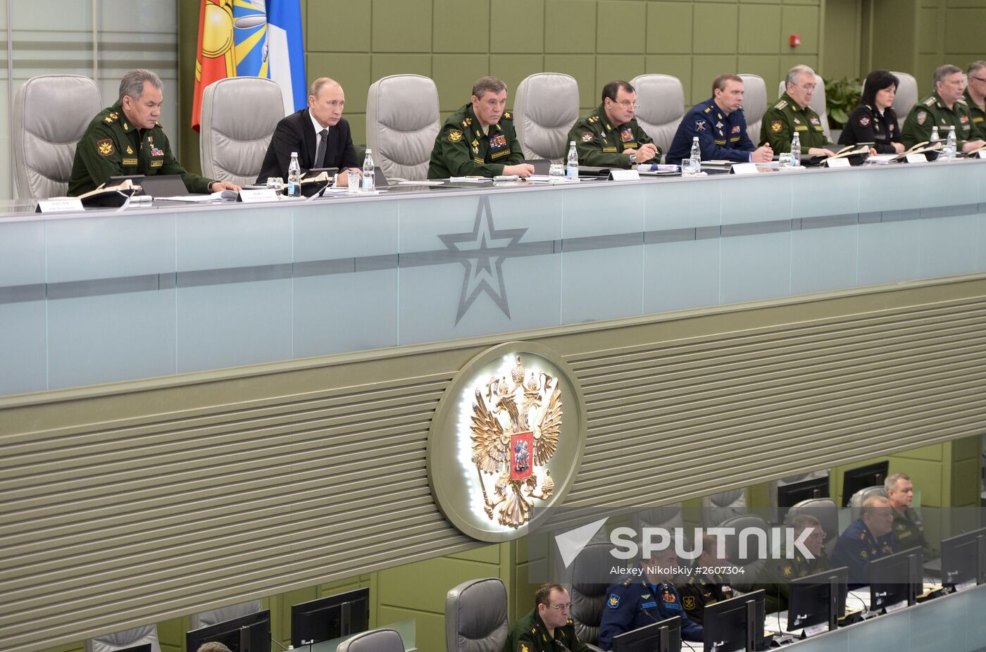 President Putin visits National Defense Control Center