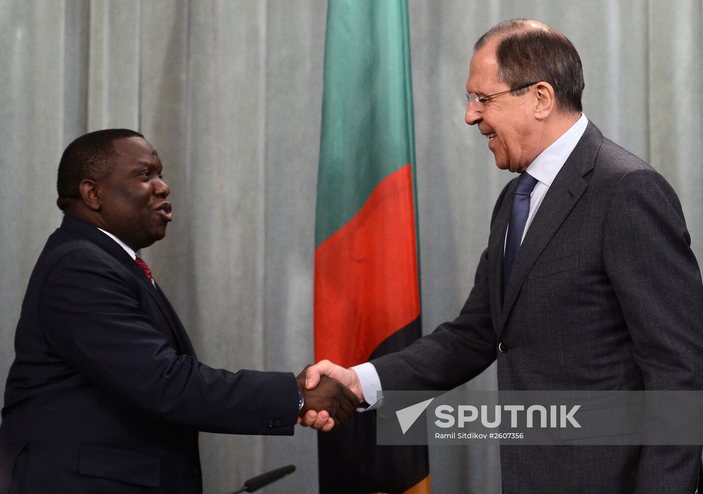 Foreign Minister Sergei Lavrov meets with Zambian counterpart