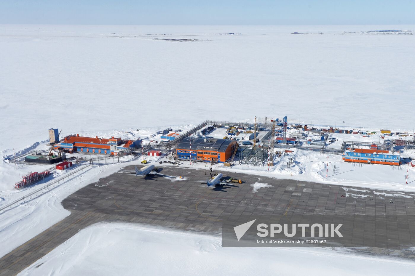 LNG plant construction in Yamal