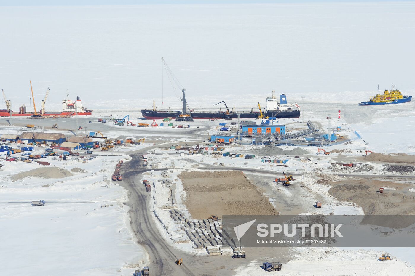 LNG plant construction in Yamal