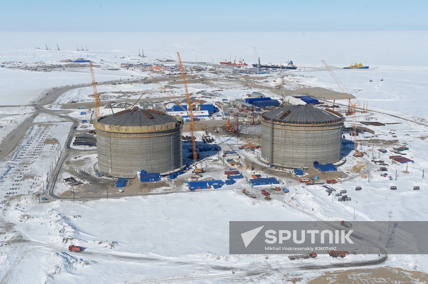 LNG plant construction in Yamal