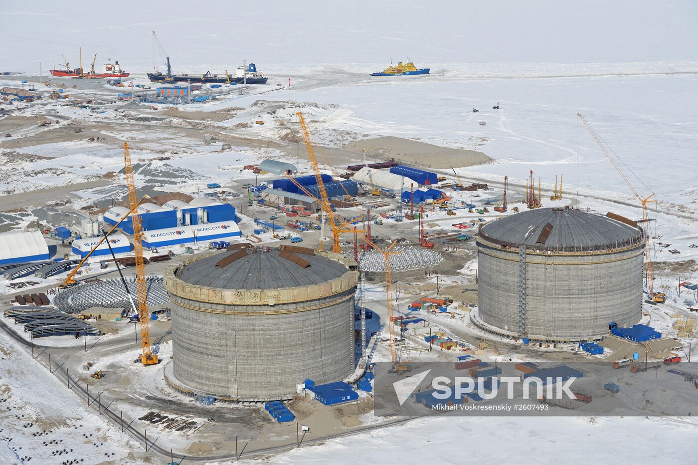 LNG plant construction in Yamal
