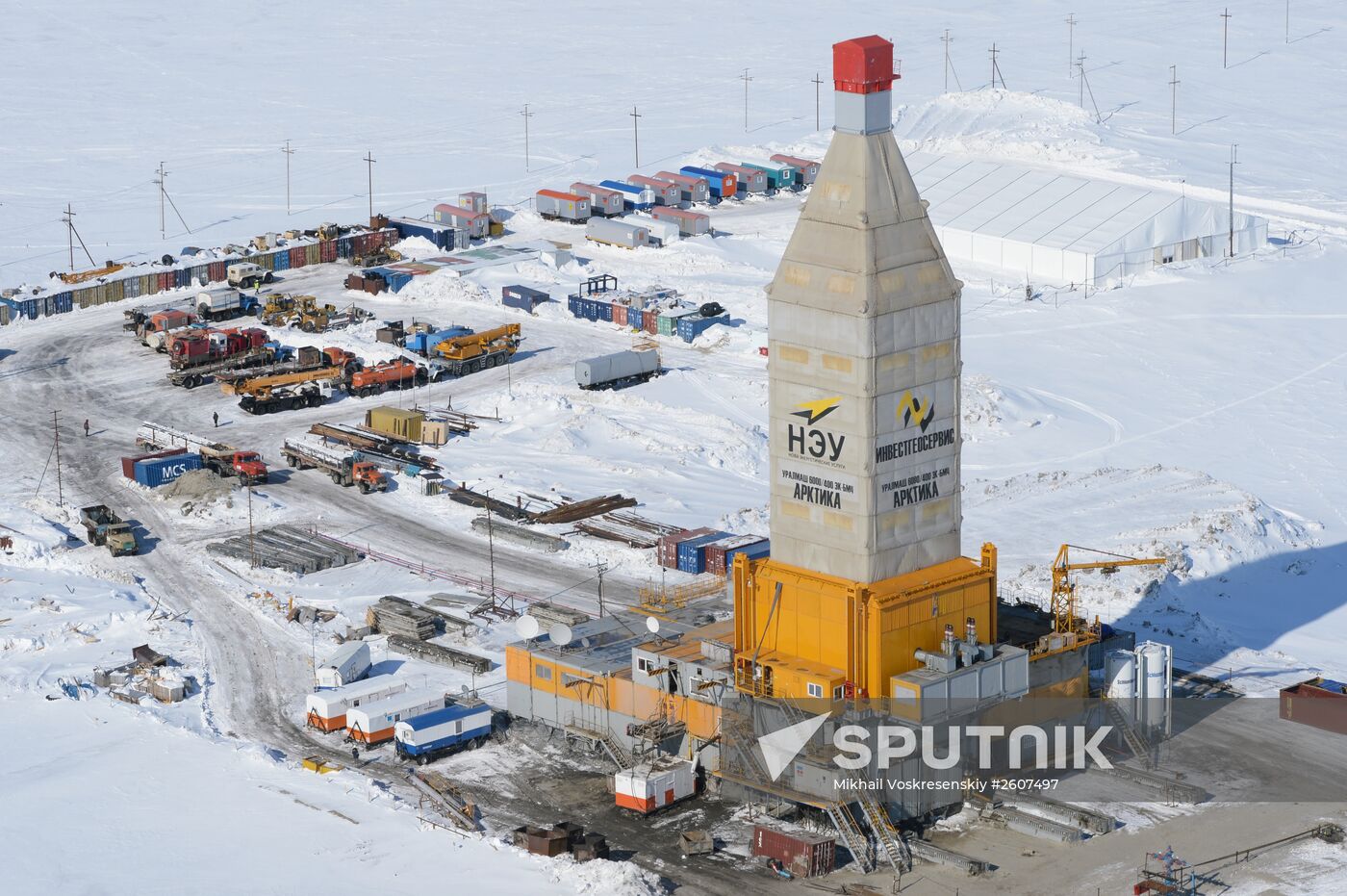 LNG plant construction in Yamal