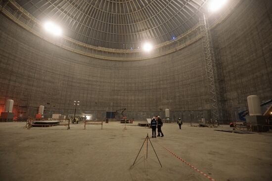Liquefied natural gas (LNG) plant construction in Yamal