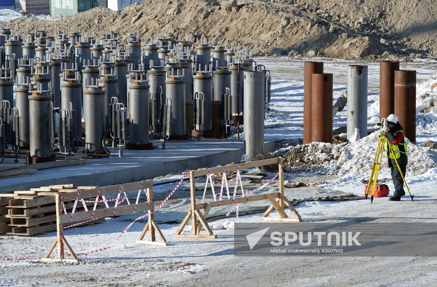 Liquefied natural gas (LNG) plant construction in Yamal