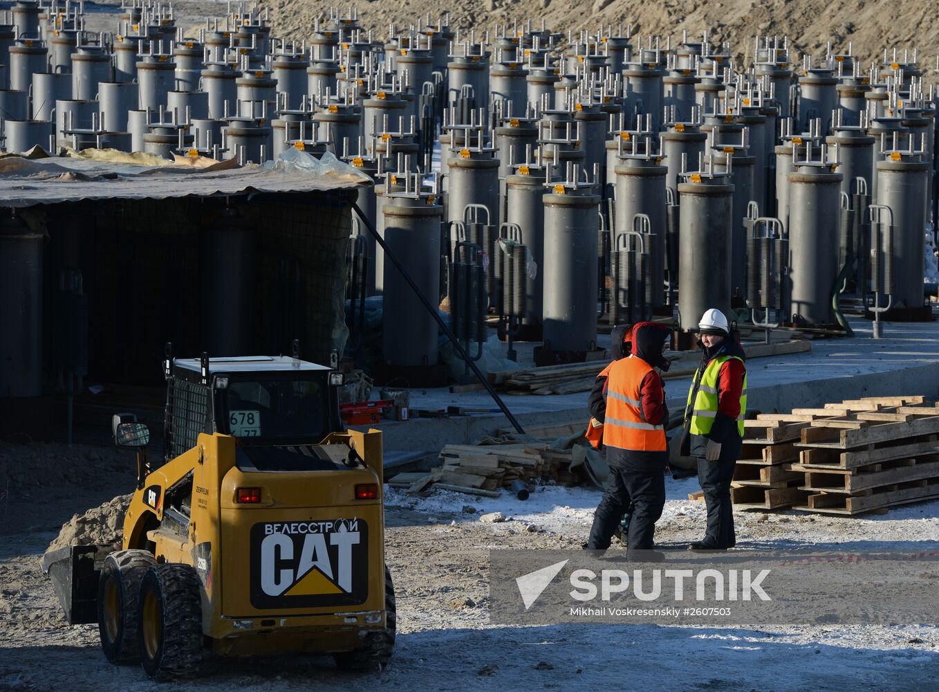 Liquefied natural gas (LNG) plant construction in Yamal