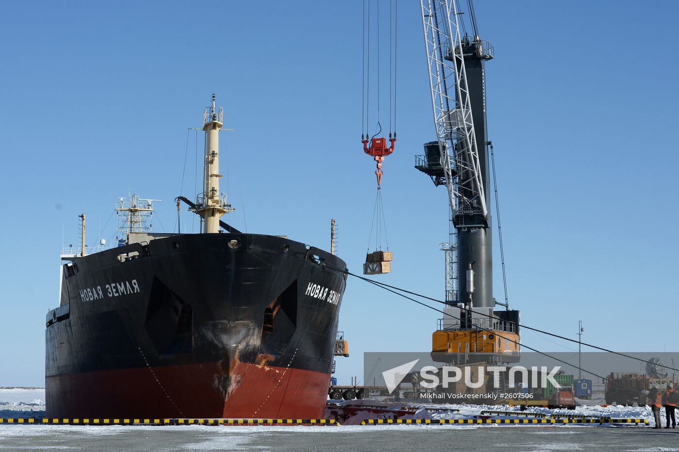 Liquefied natural gas (LNG) plant construction in Yamal
