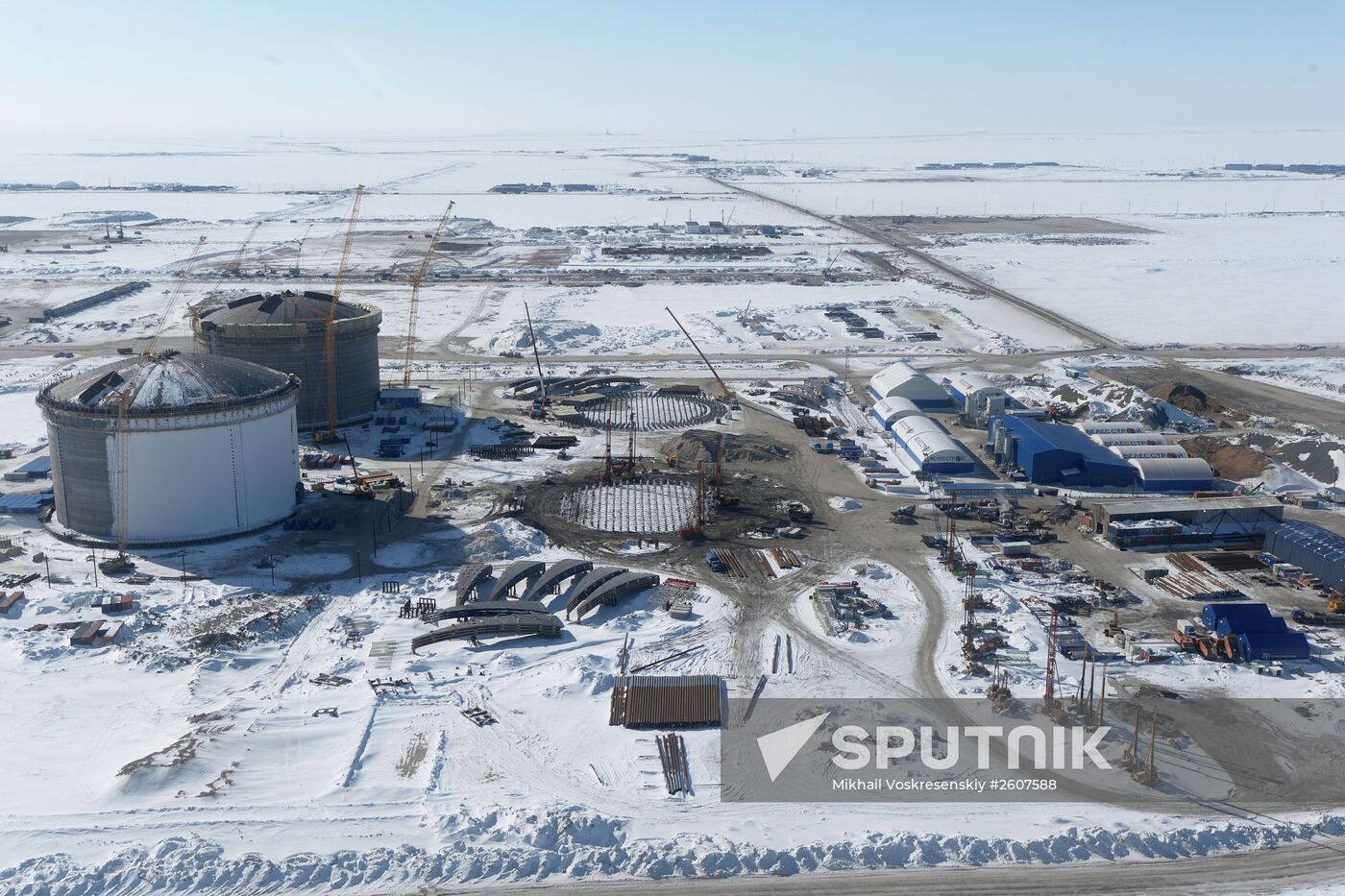 LNG plant construction in Yamal