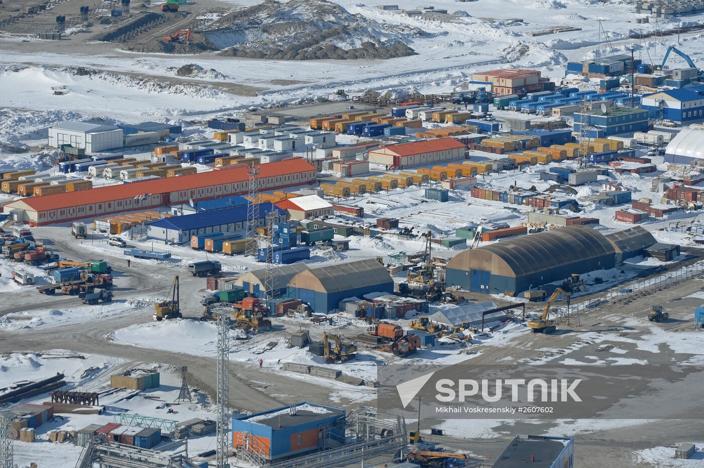 LNG plant construction in Yamal