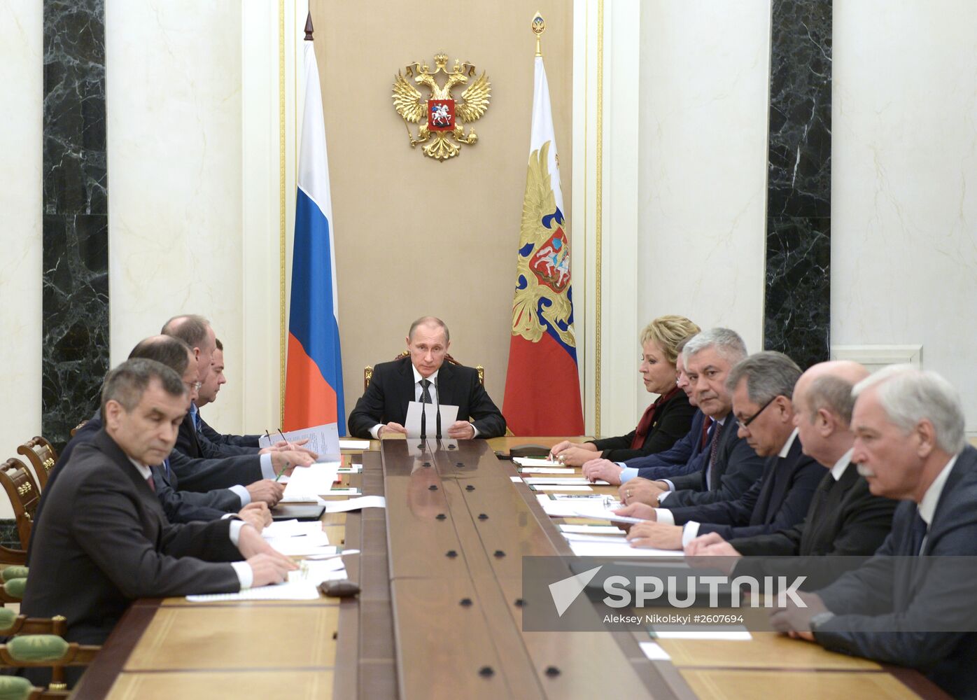 President Putin holds meeting with Russian Security Council permanent members