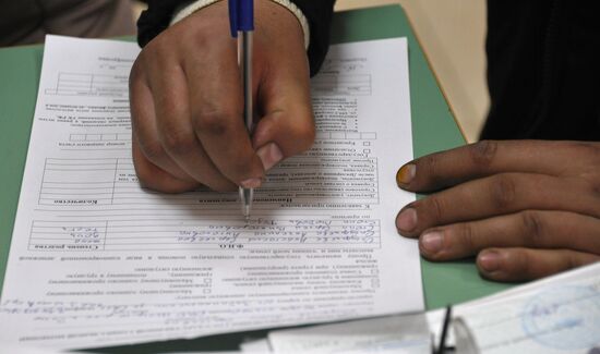 Issuing official papers for wildfire victims in Trans-Baikal Territory