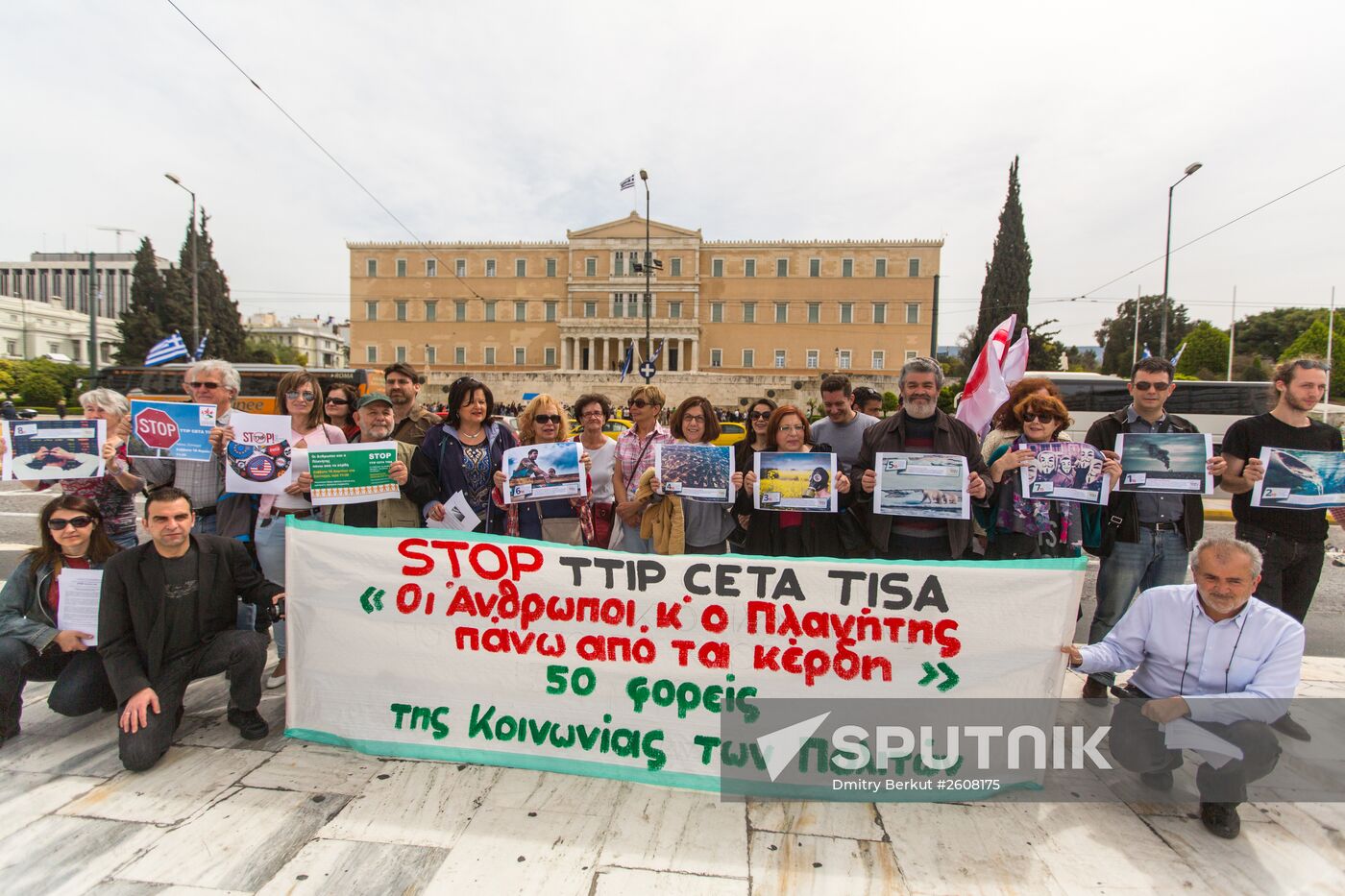 Protests in Europe against Transatlantic Trade and Investment Partnership (TTIP)