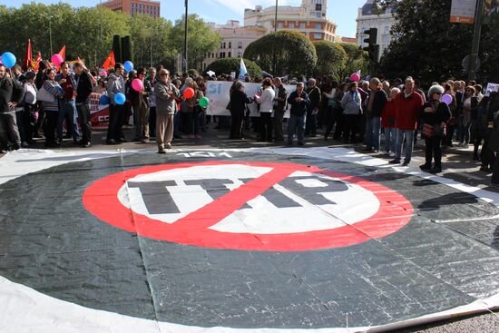 Europeans protest against the Transatlantic Trade and Investment Partnership