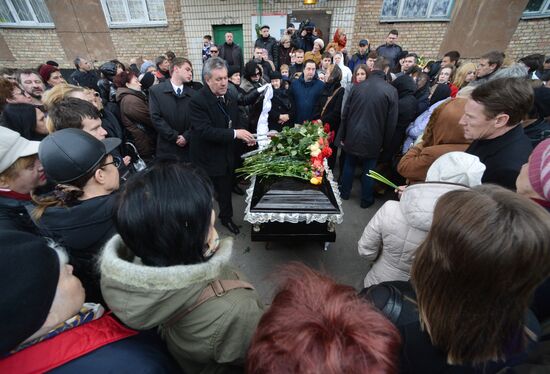 Journalist Oles Buzina's funeral in Kiev