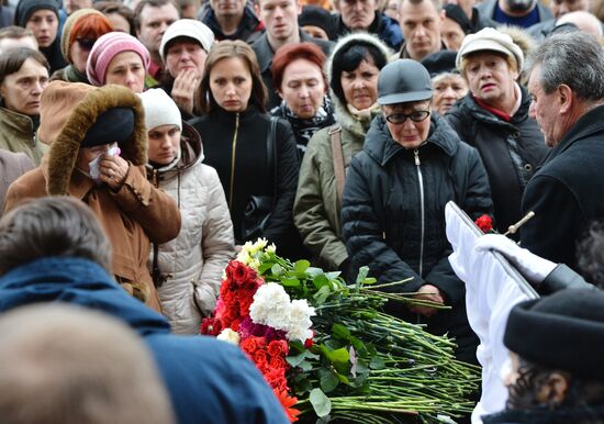 Journalist Oles Buzina's funeral in Kiev