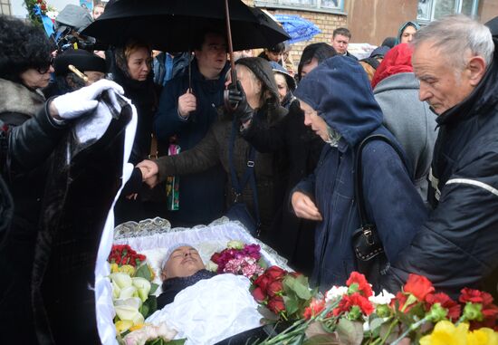 Journalist Oles Buzina's funeral in Kiev