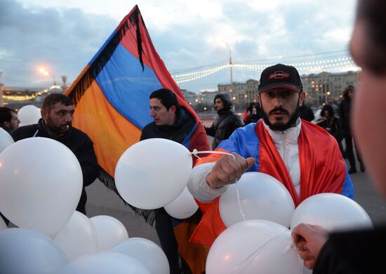 Memorial campaign for victims of Armenian Genocide in Ottoman Empire