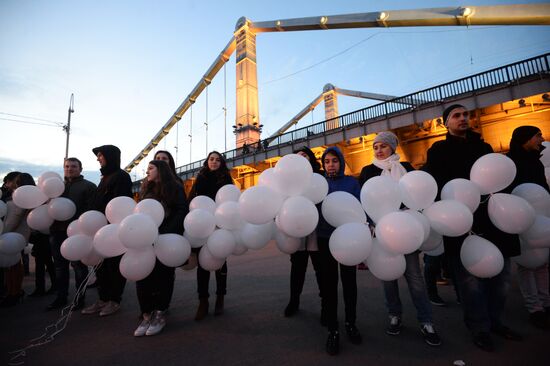 Memorial campaign for victims of Armenian Genocide in Ottoman Empire