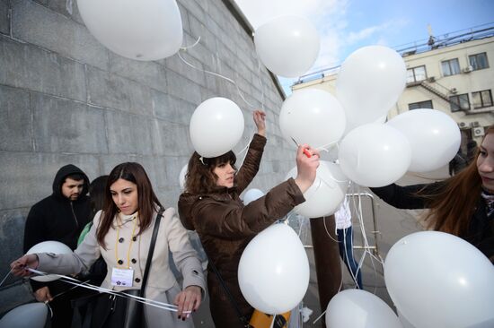 Memorial campaign for victims of Armenian Genocide in Ottoman Empire