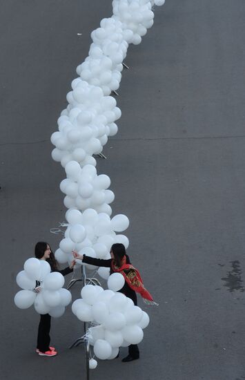 Memorial campaign for victims of Armenian Genocide in Ottoman Empire