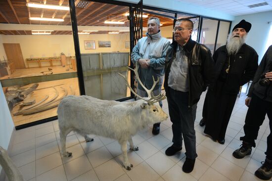 Mining town of Barentsburg on Spitsbergen
