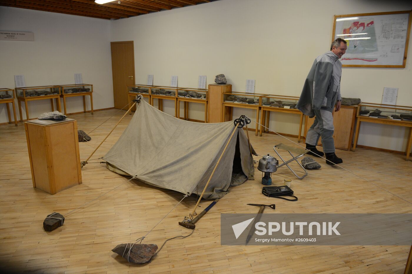 Mining town of Barentsburg on Spitsbergen