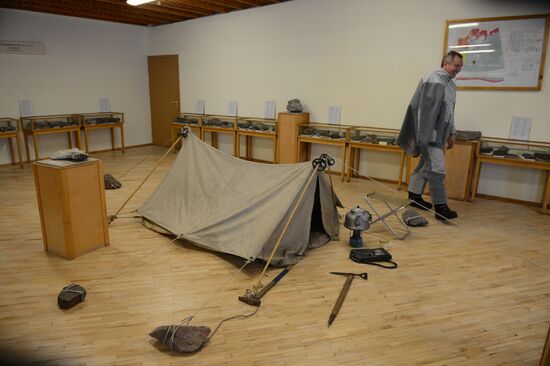 Mining town of Barentsburg on Spitsbergen