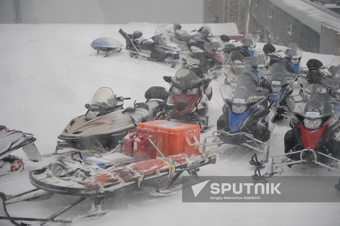 Mining town of Barentsburg on Spitsbergen