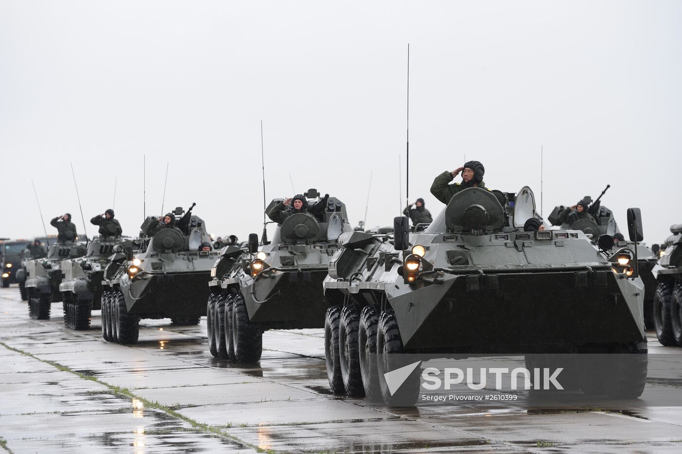 Victory parade rehearsal in Rostov Region