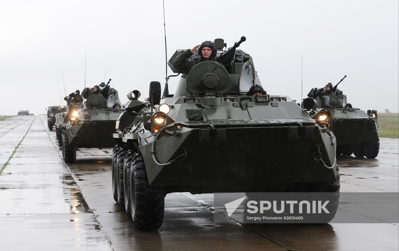 Victory parade rehearsal in Rostov Region