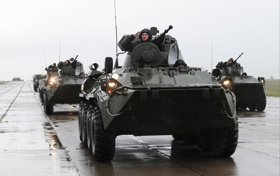 Victory parade rehearsal in Rostov Region