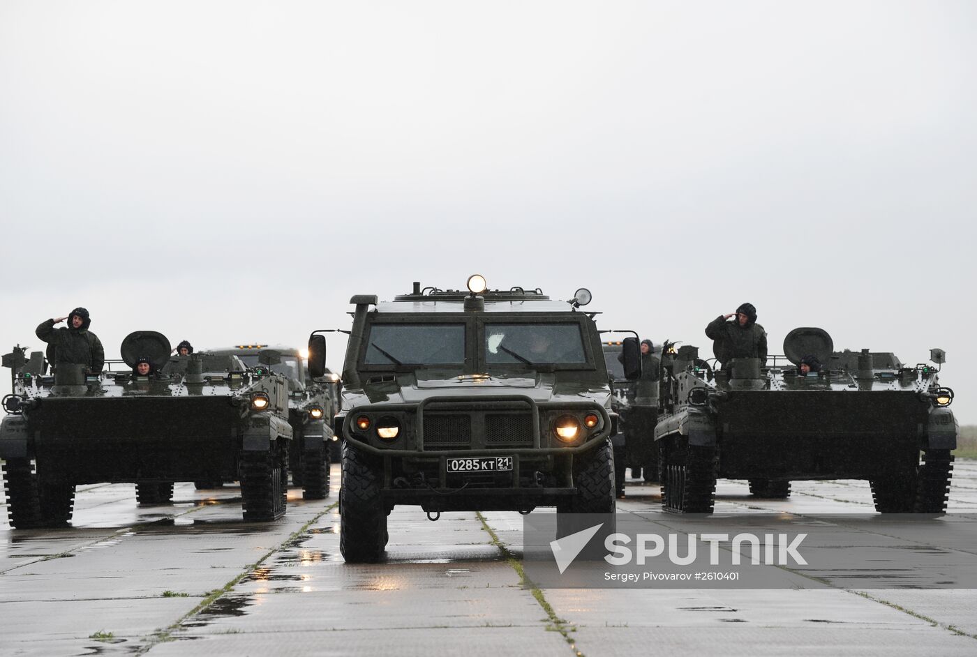 Victory parade rehearsal in Rostov Region