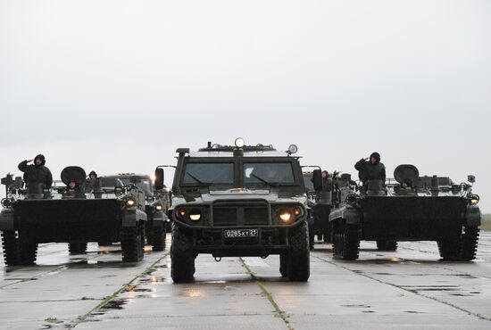 Victory parade rehearsal in Rostov Region