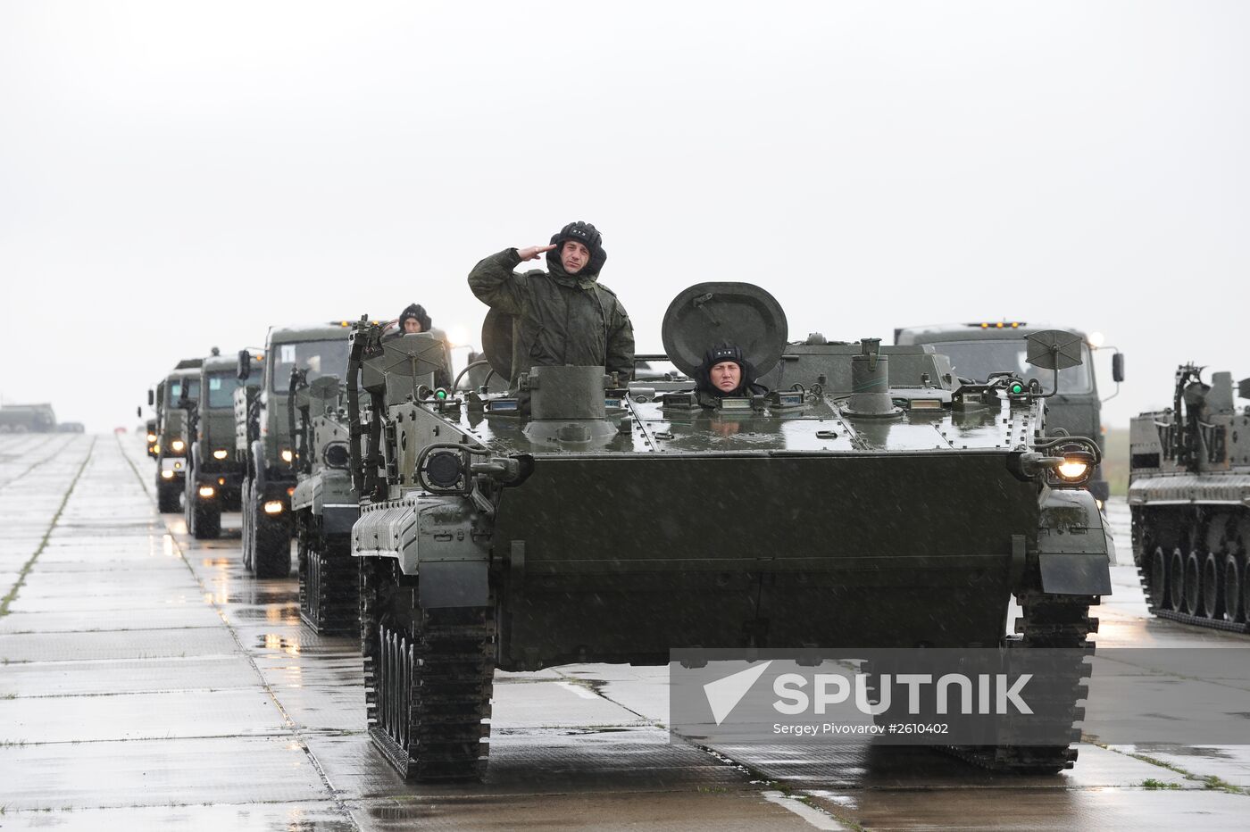 Victory parade rehearsal in Rostov Region