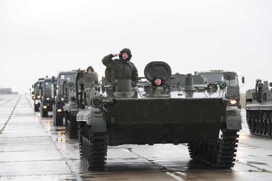 Victory parade rehearsal in Rostov Region