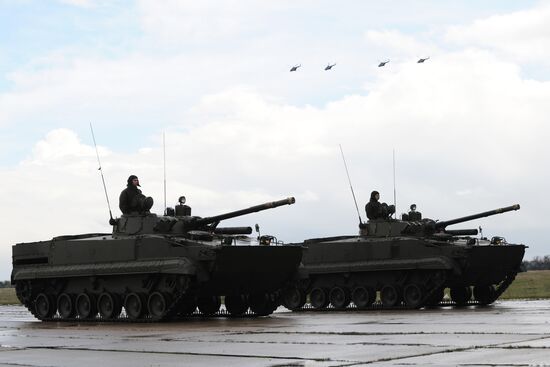 Victory parade rehearsal in Rostov Region