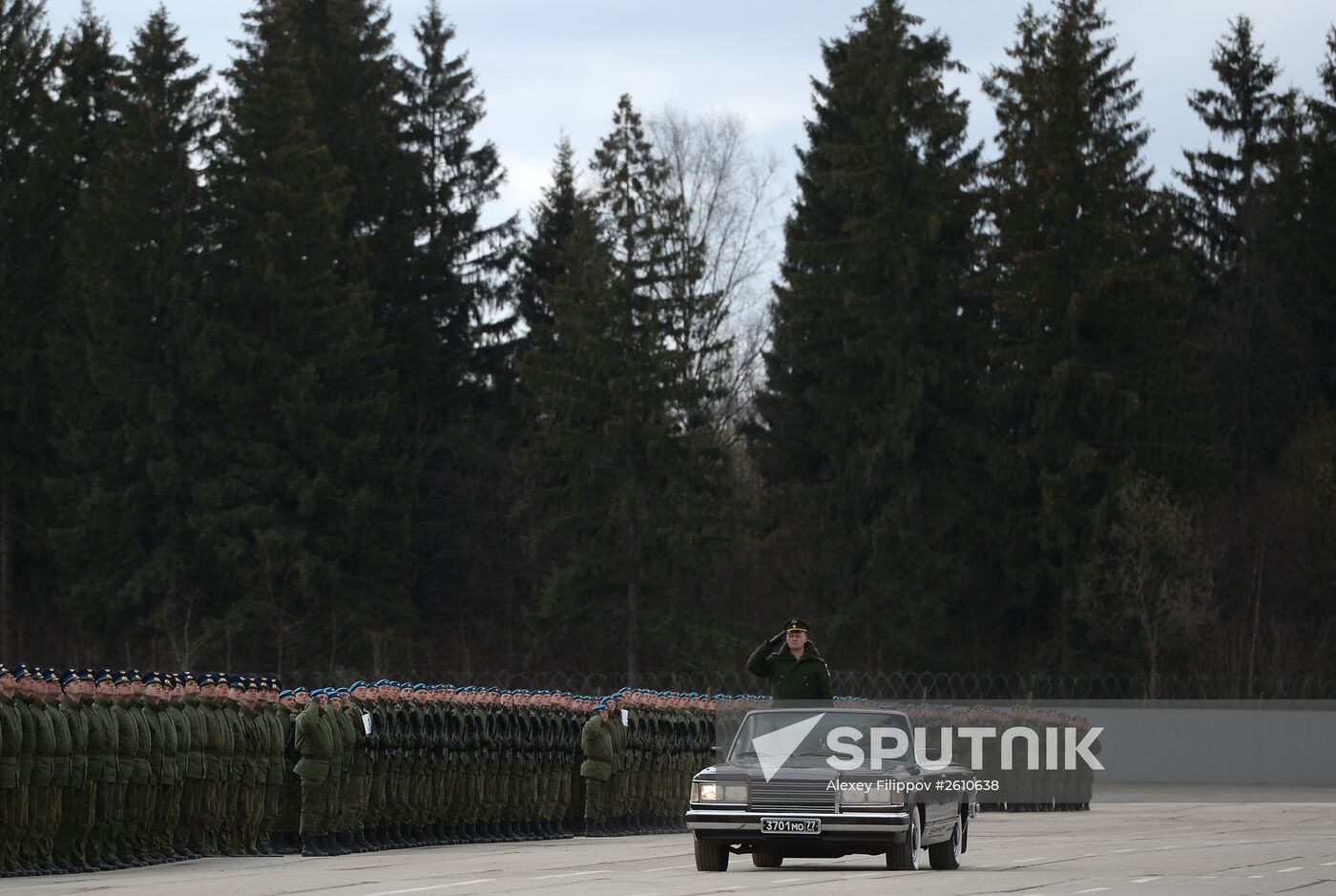 Joint training of soldier formations and mechanized units for Victory Parade