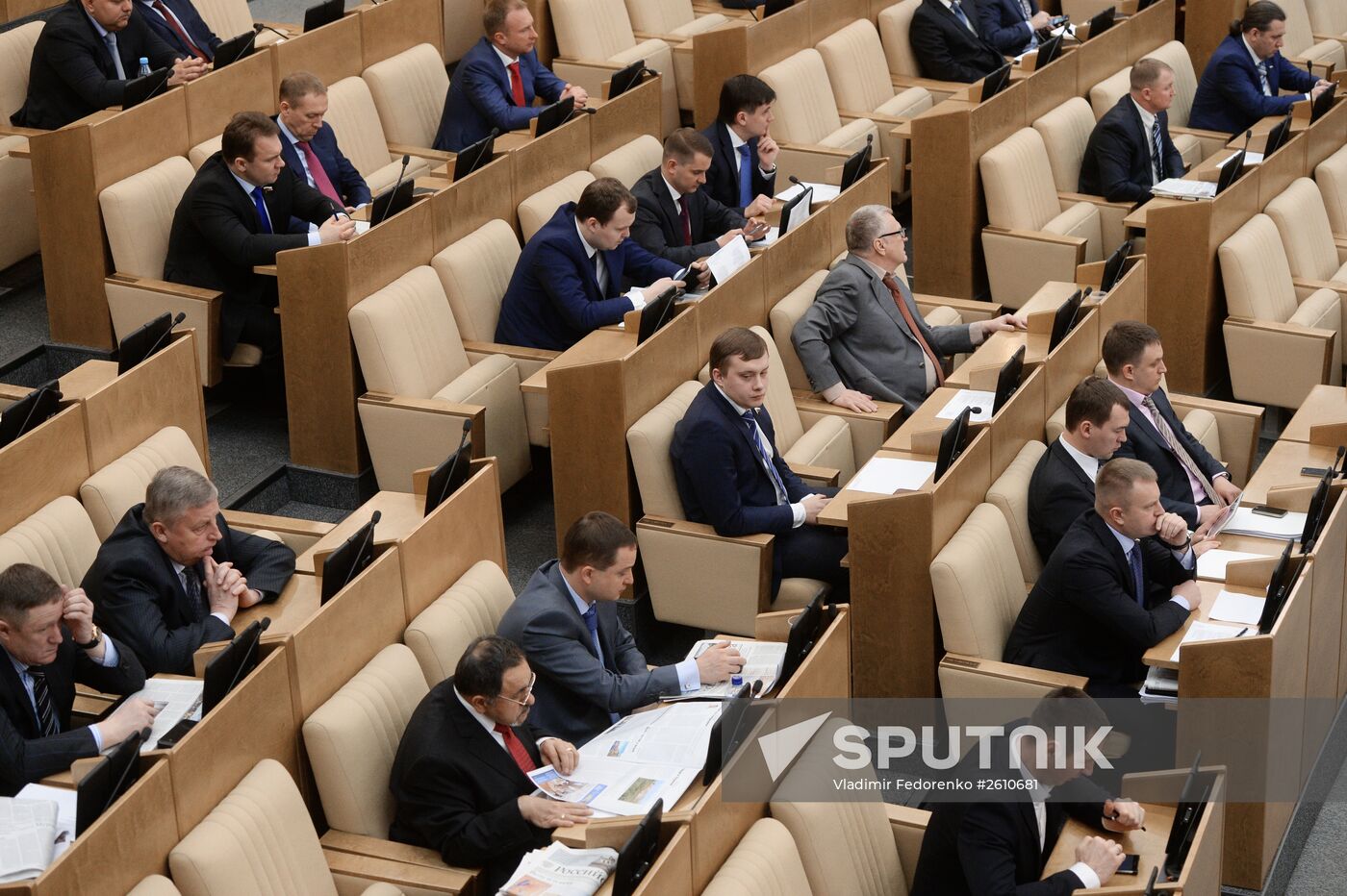 State Duma plenary session. Location: Russia, Moscow. Author: Vladimir Fedorenko/Sputnik. State Duma plenary session