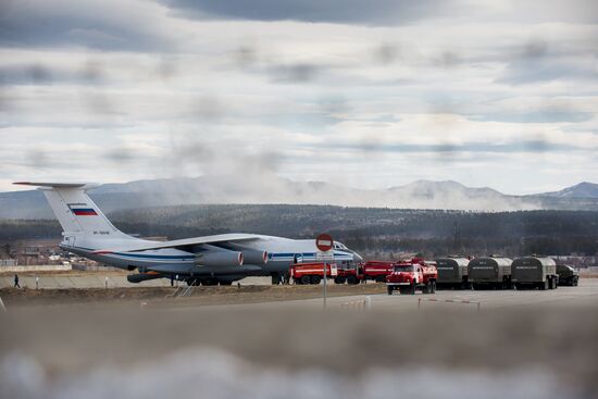 Fighting forest fires in Buryatia