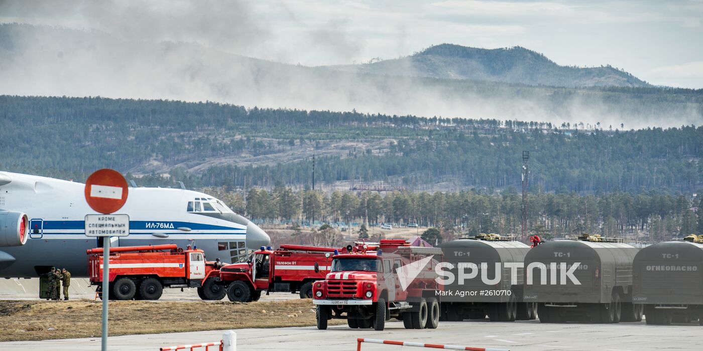 Fighting forest fires in Buryatia