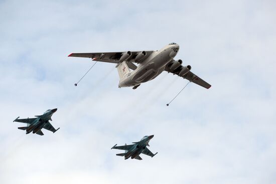Joint training of soldier formations and mechanized units for Victory Parade